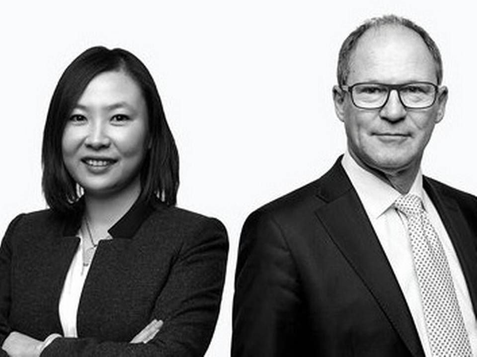 Advokat Xue Xue og Henrik Bornebusch skal stå i spidsen for ny satsning på kinesiske forhold i Andersen Partners. | Foto: Andersen Partners