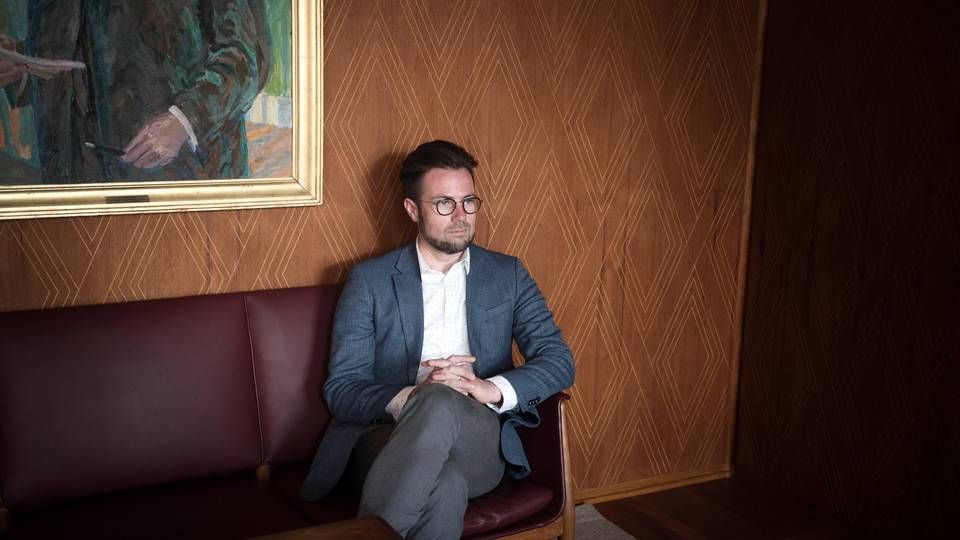 Borgmester Peter Rahbæk Juel går efter, at Odense skal blive verdens bedste inden for robotter. | Foto: Ritzau Scanpix/Malene Anthony Nielsen