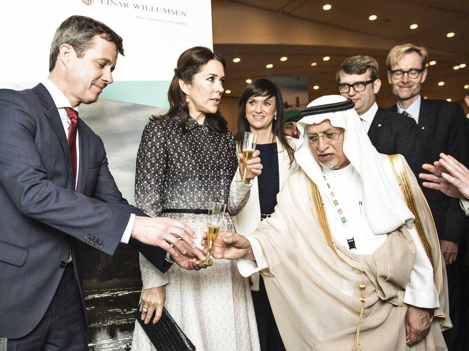 Kronprinseparret og en række af regeringens ministre besøgte i 2016 Saudi-Arabien i et fremstød for at fremme dansk eksport. | Foto: /ritzau/Mathias Løvgreen Bojesen
