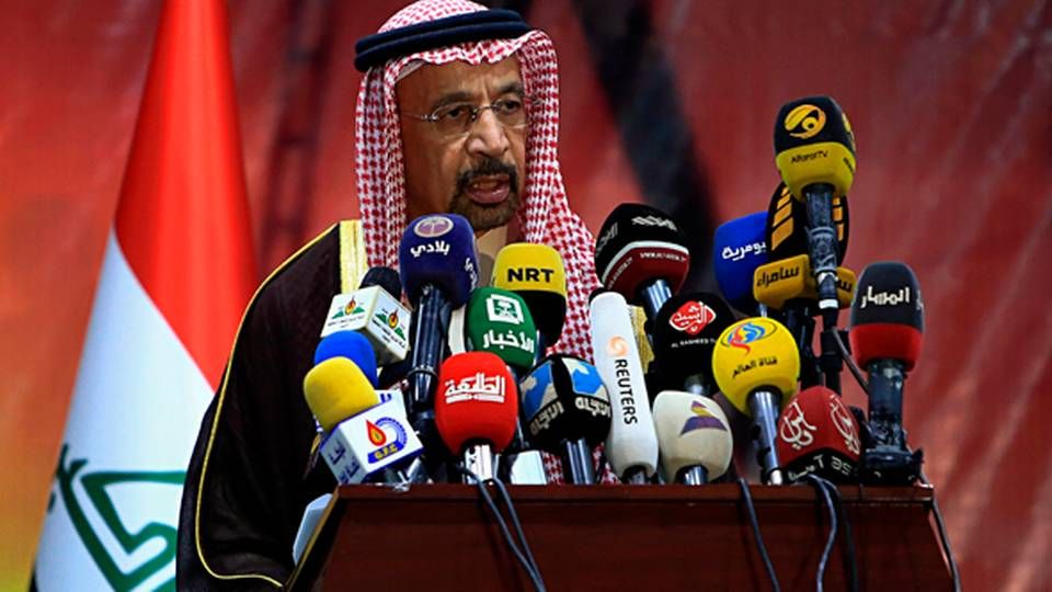 Saudi-Arabiens olieminister Khalid al-Falih regner med, at olieproduktionen over efteråret øges med 1 mio. tdr. i døgnet. Andre tror kun på det halve. | Foto: ritzau scanpix/Nabil al-Jurani