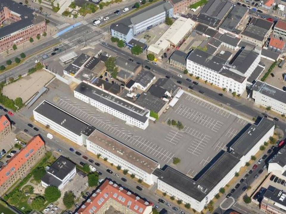 Luftfoto af ISS-grunden i København NV som Calum købte i 2016 | Foto: Kommunalplan fra Københavns Kommune