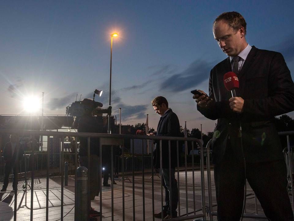 Knud Brix (th.) stopper som politisk reporter på TV 2 for at blive morgenvært på Radio24syv. | Foto: /Ritzau Scanpix/Niels Ahlmann Olesen