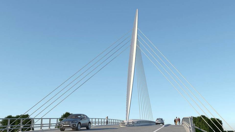 Visualisering af den kommende bro ved byområdet Nærheden i Hedehusene Dissing+Weitling | Foto: Visualisering: Dissing+Weitling