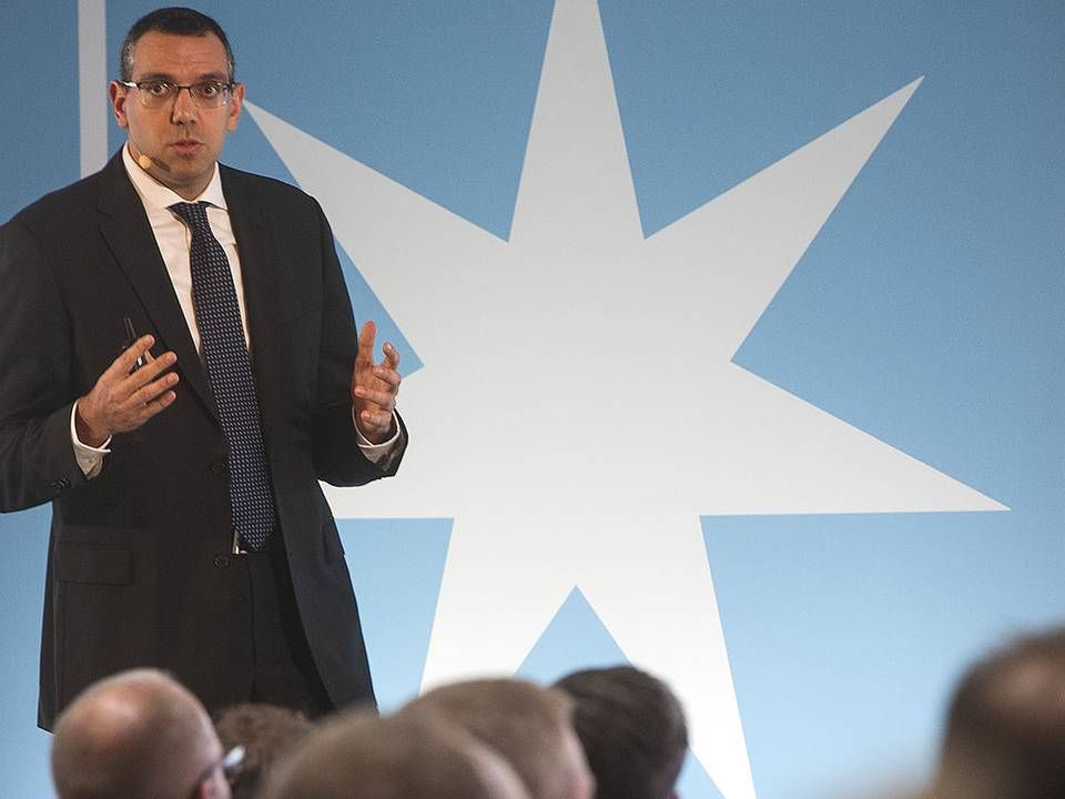 Ibrahim Gokcen, Chief Digital Officer, Maersk Group, on the firm's Capital Markets Day Feb. 20 2018. | Photo: Maersk