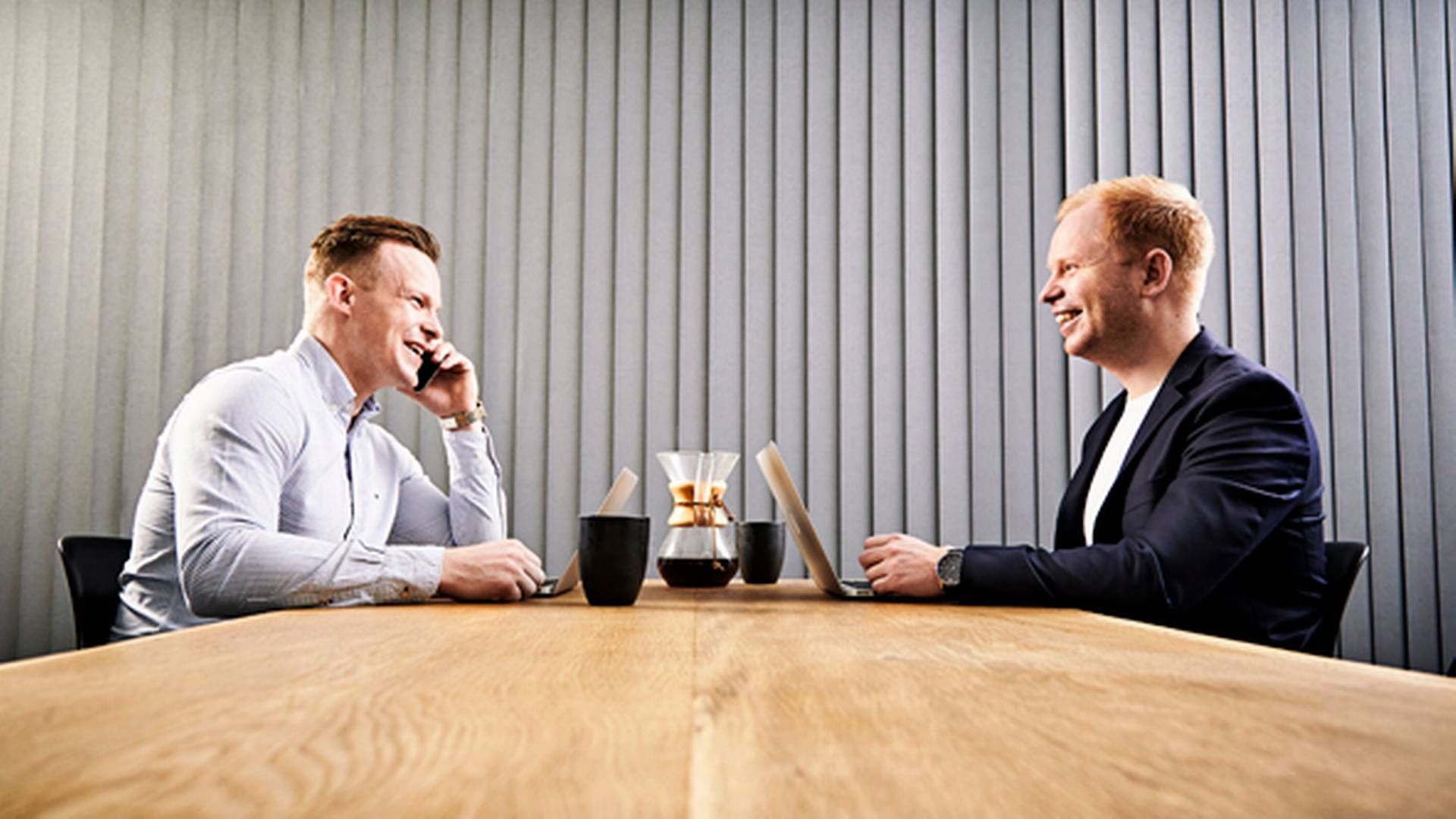 Stifterne Jacob Bülov Espensen (tv) og Christoffer Tellefsen (th). | Foto: Chefmade/PR
