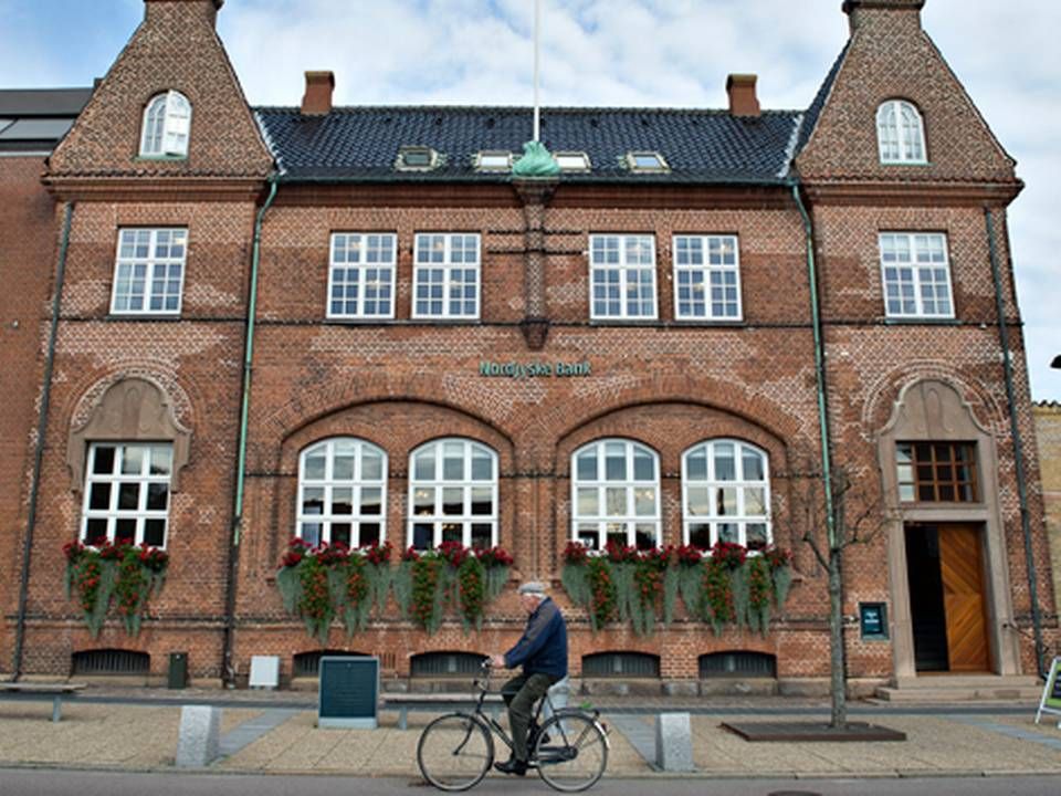 Der er ingen garanti for, at Nordjyske Banks facade fortsætter med at se ud, som den gør i dag. | Foto: /ritzau Scanpix/Henning Bager