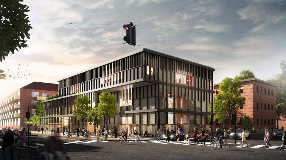 Visualisering af det kommende Kampsportens Hus på Nørrebro i København. | Foto: PR