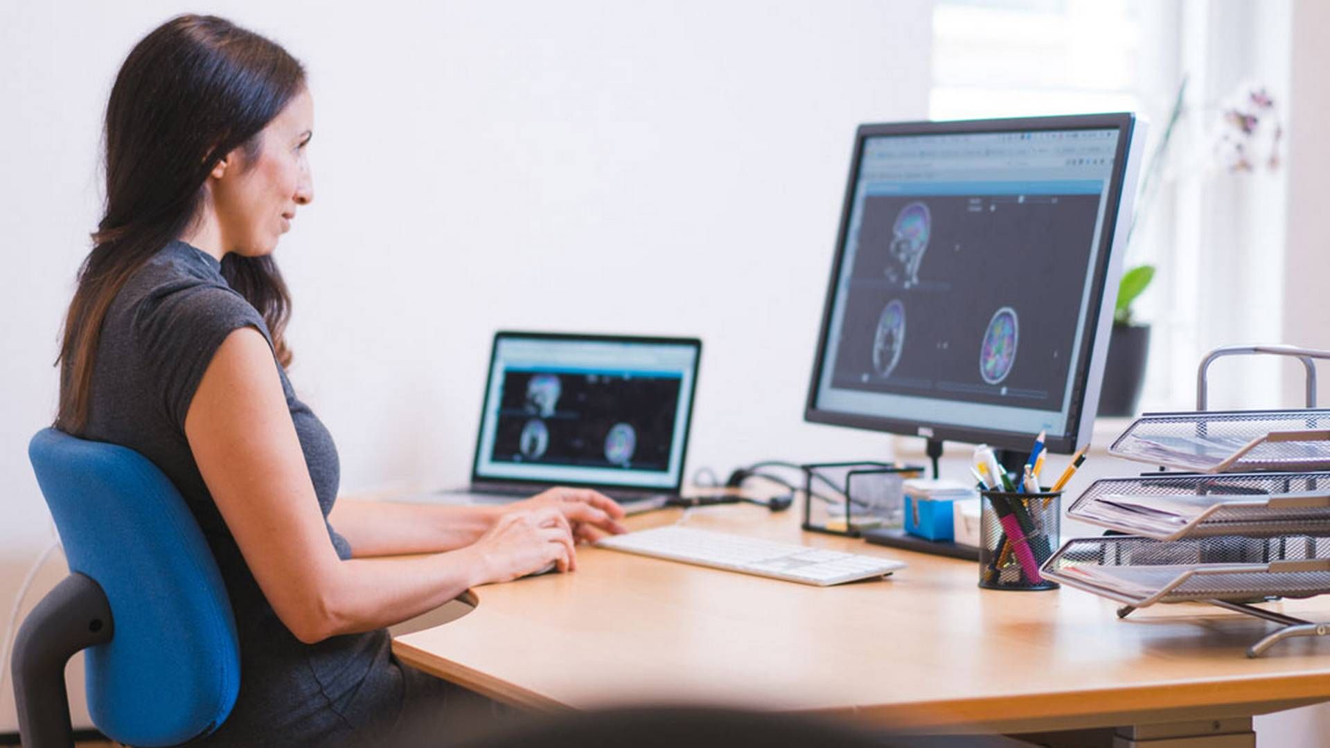 Jamila Ahdidan, CSO og grundlægger af Brainreader har udviklet et softwareværktøj, der udnytter MRI-scannernes fulde potentiale og derved muliggør tidlig og korrekt behandling af neurodegenerative sygdomme. | Foto: PR, Brainreader
