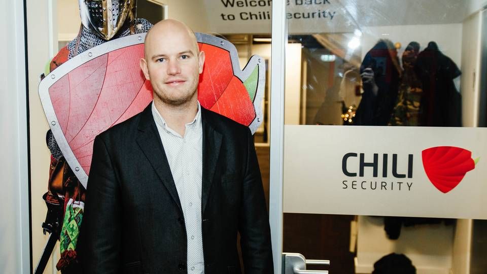 Chili Security oplever stor efterspørgsel på sin sikkerhedsløsning til selskabers kunder, siger adm. direktør Martin Larsen. | Foto: PR/Chili Security