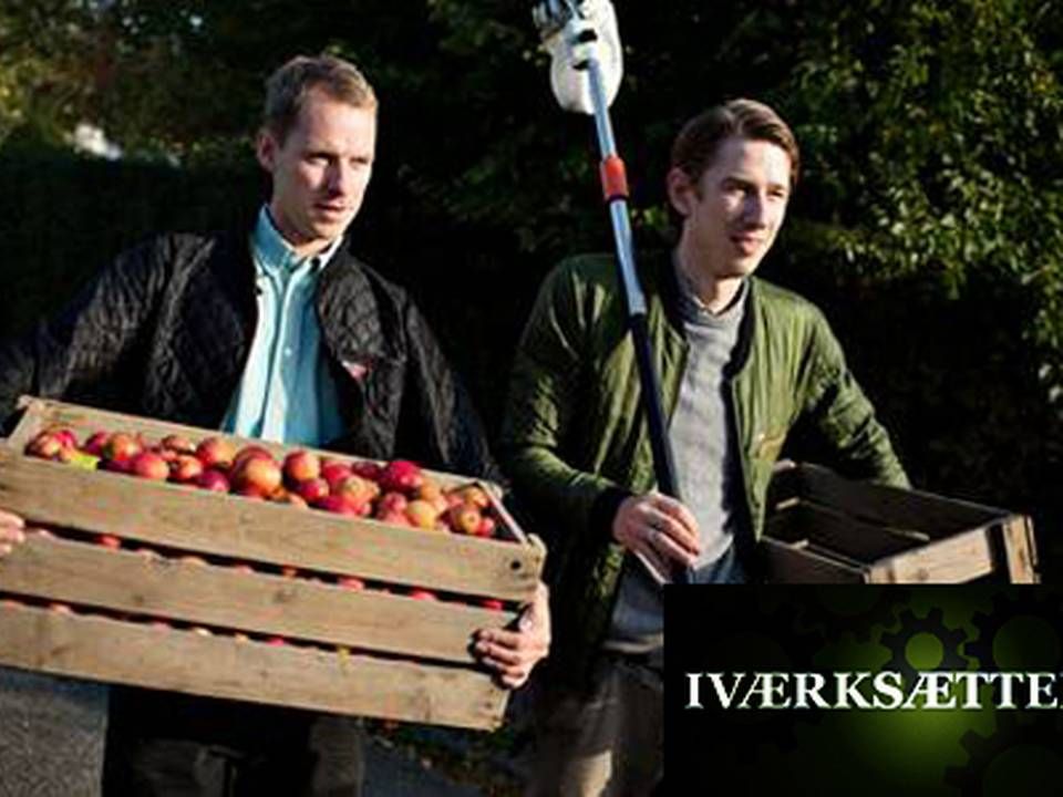 Morten Sylvest Noer og Christopher Melin har siden 2011 drevet virksomheden Æblerov. | Foto: Martin Lehmann/Polfoto/Arkiv