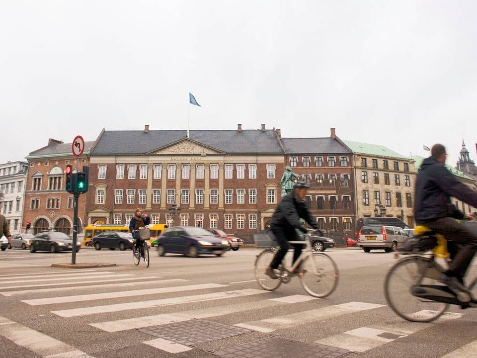 Danske Banks hovedsæde i København består i alt 15 bygninger på Holmens Kanal og i de omkringliggende gader. Banken flytter ud, når et nyt domicil i Postbyen står klar. | Foto: PR