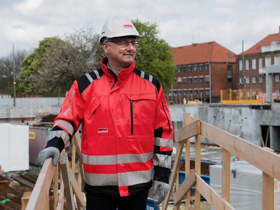 "Vi er klar til en masse store projekter," siger Hoffmanns adm. direktør Torben Bjørk Nielsen. | Foto: Kenneth Lysbjerg Koustrup