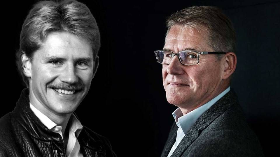 Lars Rebien Sørensen started his career as a salesman in Novo Nordisk's enzyme business 36 years ago. Left Lars Rebien Sørensen is depicted in 1995, on the right in 2016. | Foto: Ritzau Scanpix/Nordfoto og Ida Marie Odgaard