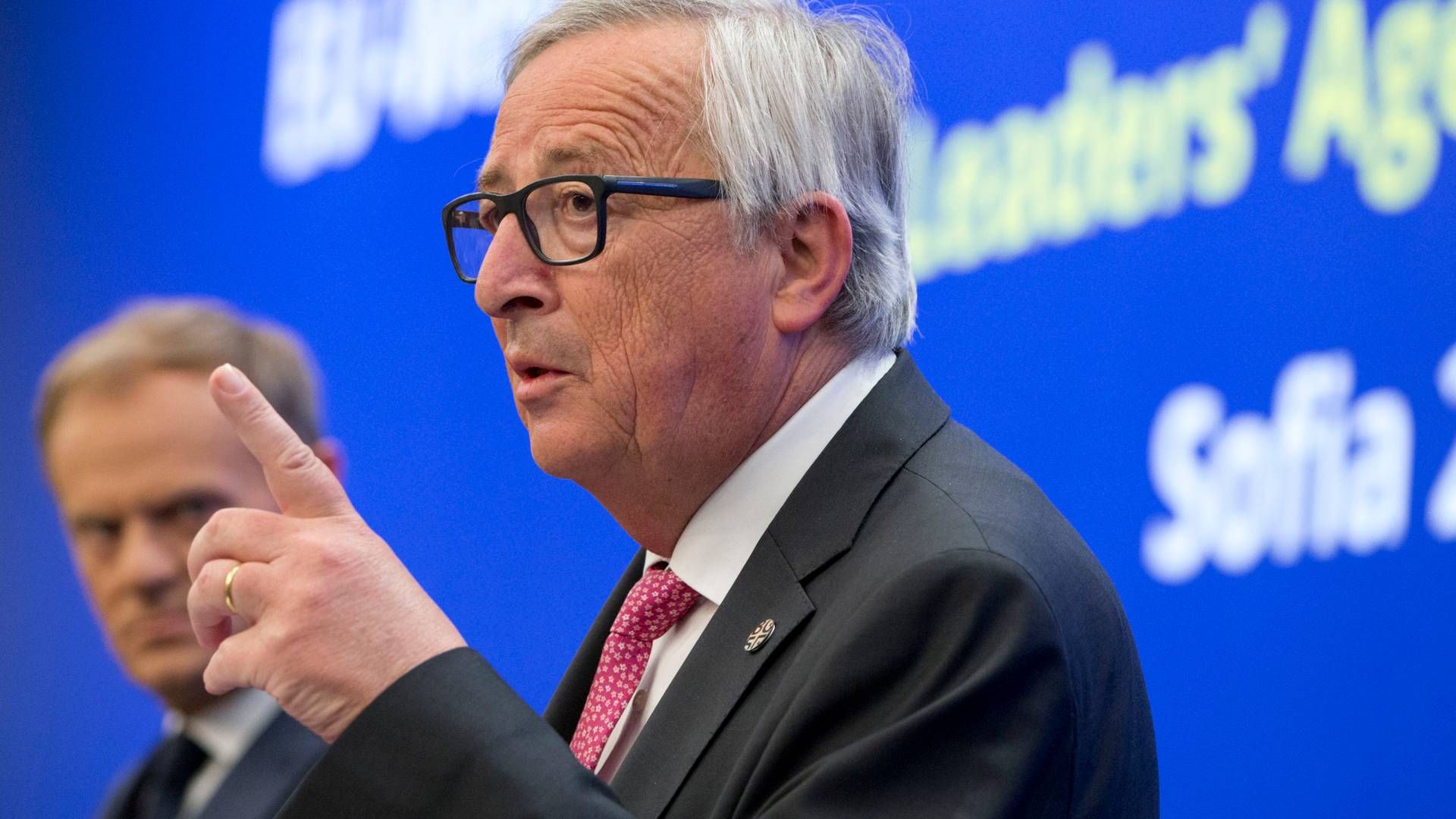 EU-Kommissionens formand, Jean-Claude Juncker. | Foto: Foto: Ritzau Scanpix/AP/Virginia Mayo