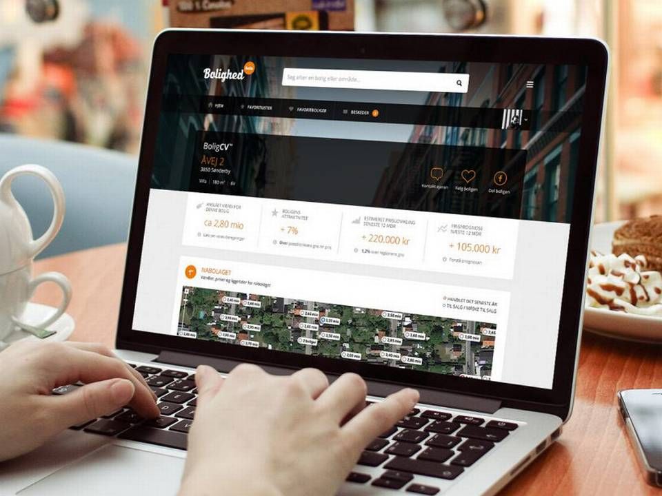 Boligportalen Bolighed, som er ejet af Spar Nord, Nykredit, Sydbank og Arbejdernes Landsbank. | Foto: PR