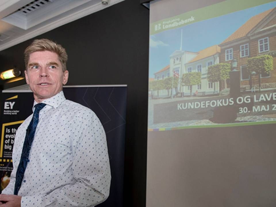 John Fisker, adm. direktør for Ringkjøbing Landbobank, ved konferencen Årets Finansvirksomhed 2018 | Foto: Lars Krabbe