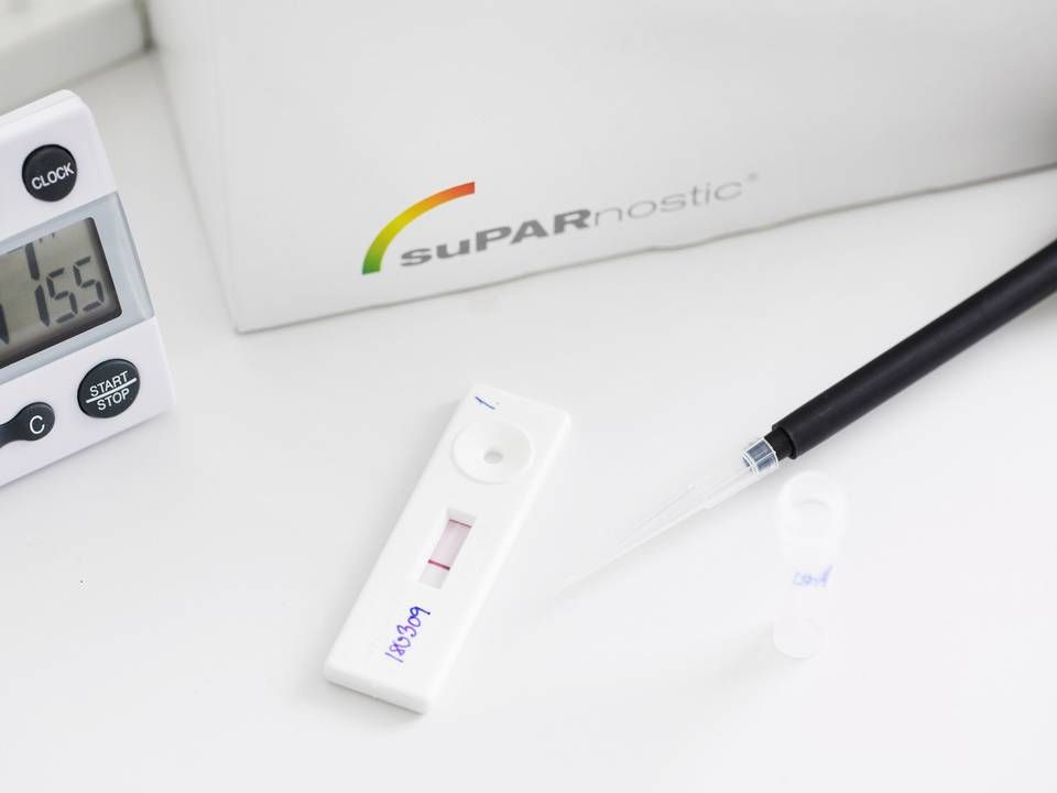 Virogates hovedprodukt, Suparnostic Quick Triage, er en test, som på 20 minutter kan måle inflammation i blodet. | Foto: Virogates/PR