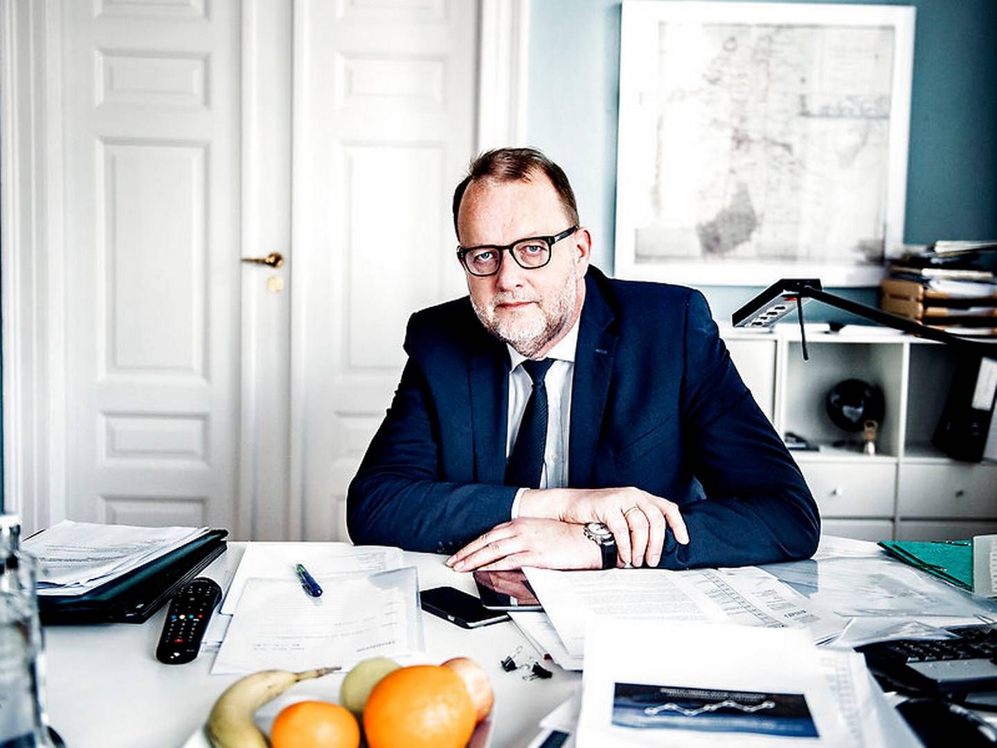 Klima- og energiminister Lars Christian Lilleholt (V) glæder sig over, at regeringen nu vil fjerne affaldsgebyr for virksomheder. | Foto: Emil Hougaard/Ritzau Scanpix
