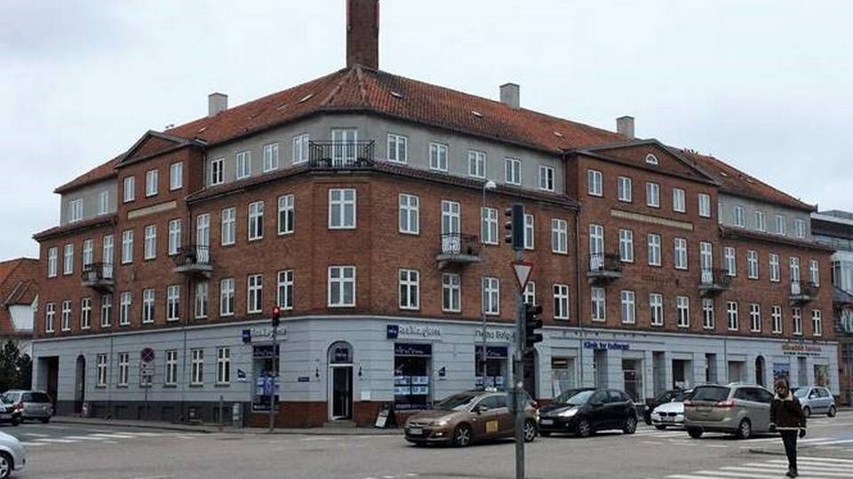 Udlejningsejendommen på hjørnet af Milnersvej og Søndre Jernbanevej som er blevet solgt. | Foto: PR