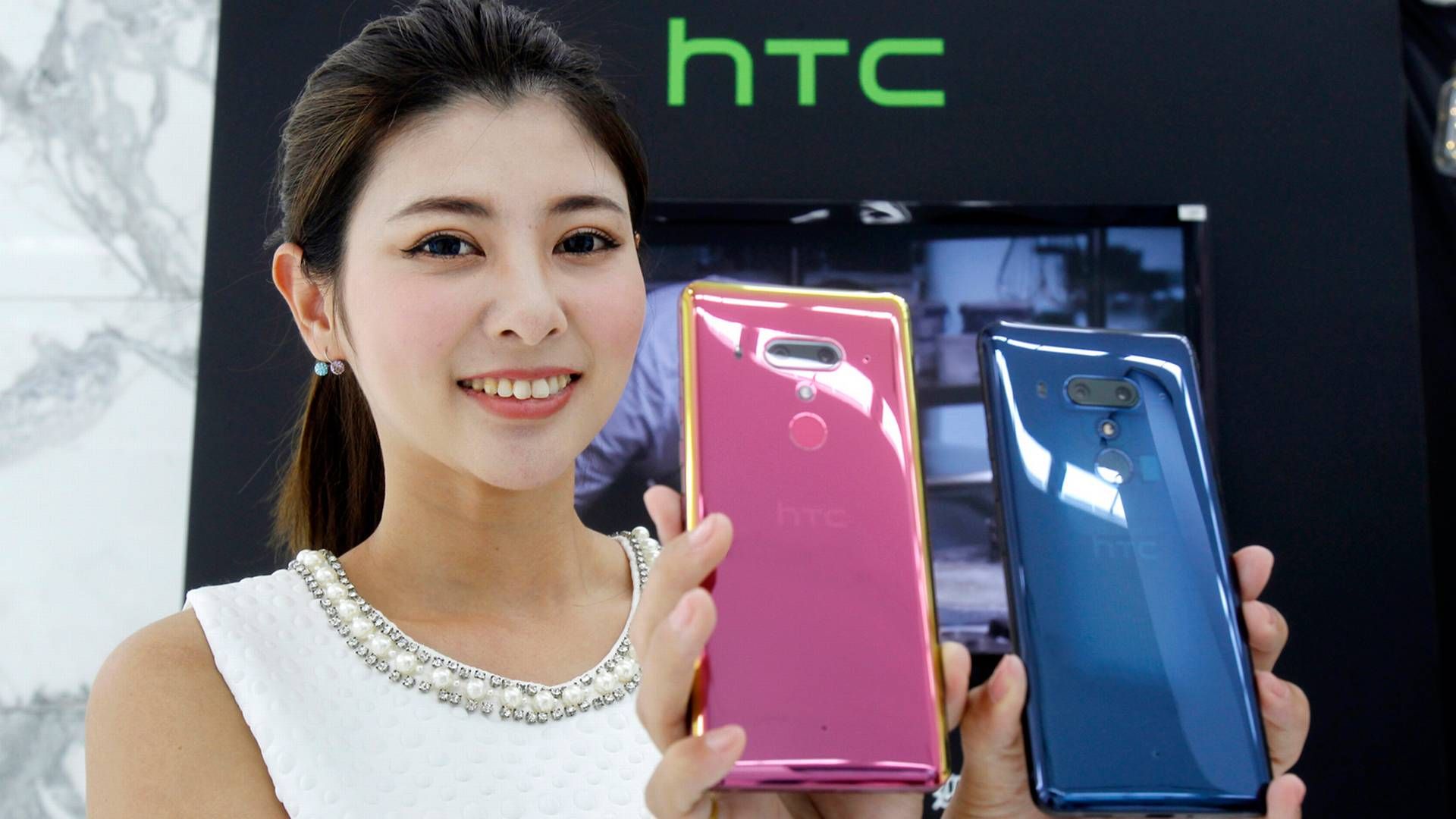 Så sent som i maj præsenterede HTC sin nye U12+ model i Taiwan. | Foto: Ritzau Scanpix/AP/Chiang Ying-ying