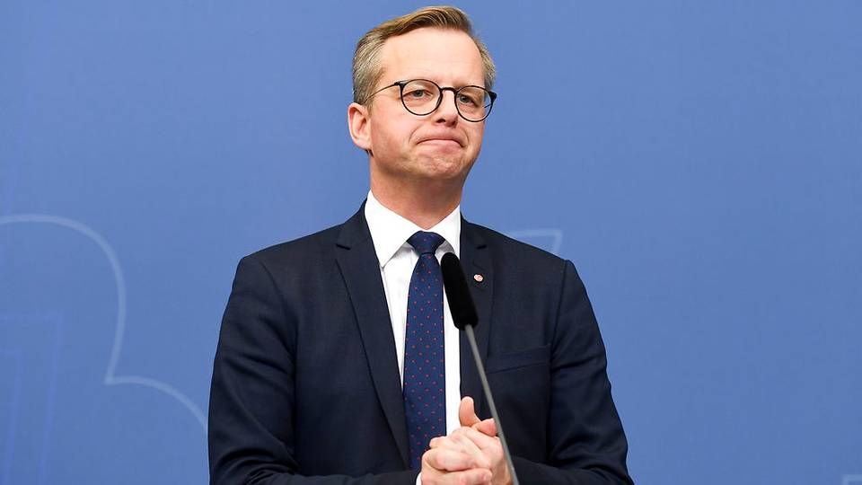 Den svenske erhvervsminister Mikael Damberg (S). | Foto: Ritzau Scanpix/AP/Fredrik Sandberg