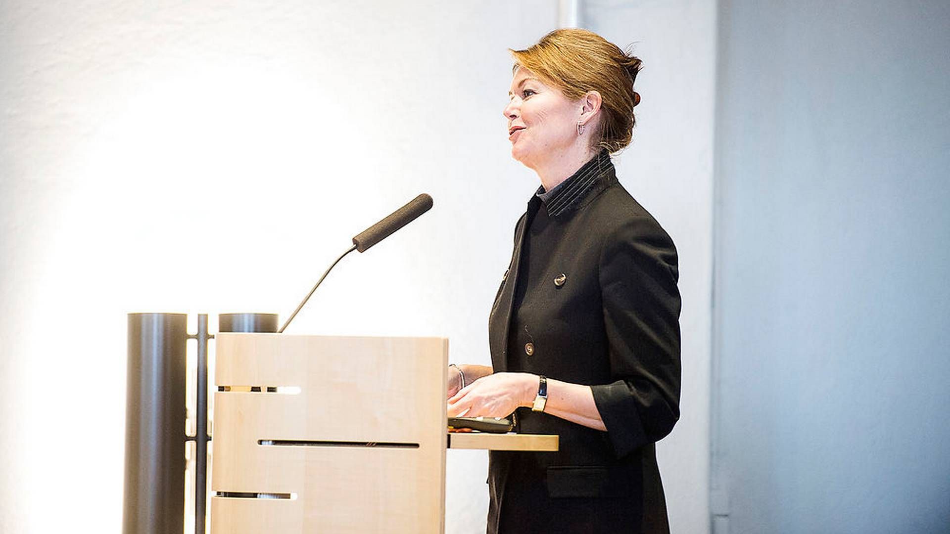 Lise Kingo speaking at the conference "The SDGs in the Arctic: Local and Global Perspectives" Friday 1. December,2017. | Photo: Ritzau Scanpix/Sarah Christine Nørgaard