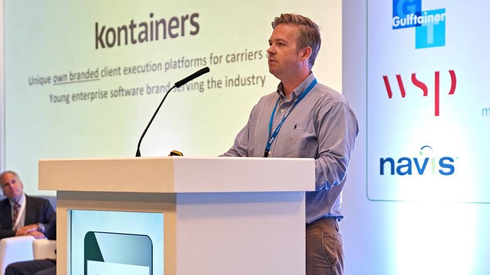 Software company Kontainers wants to democratize digitalization in the shipping sector, says CEO Graham Parker. | Photo: Kontainers