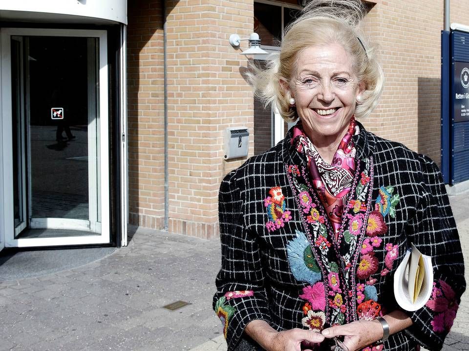 Merethe Stagetorn, her foran Retten i Glostrup efter domsafsigelse mod bl.a. ex-rockeren Brian Sandberg, var et forbillede for mange kvindelige advokater | Foto: Liselotte Sabroe