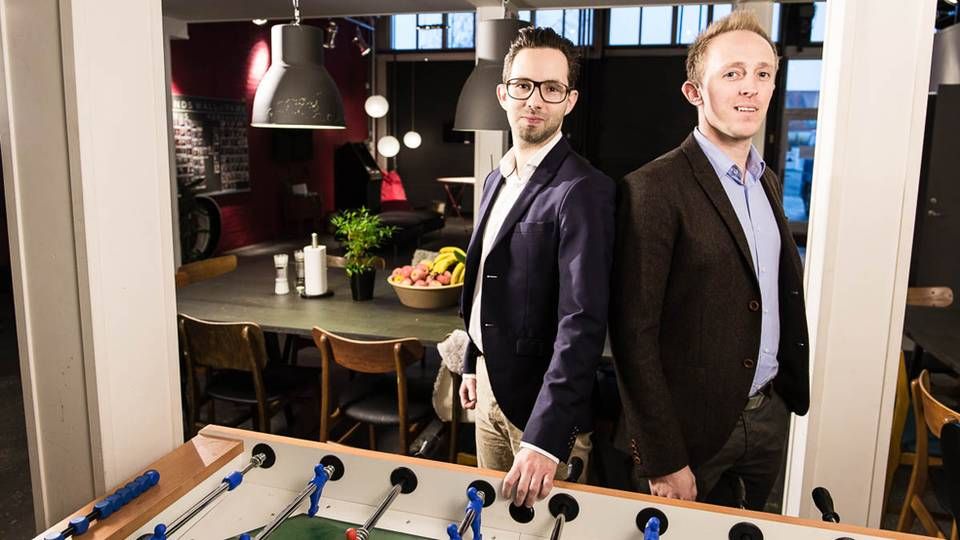 Stifterne af IT Minds Jonas Vognsen (tv) og Morten Astrup Christensen | Foto: IT Minds/PR