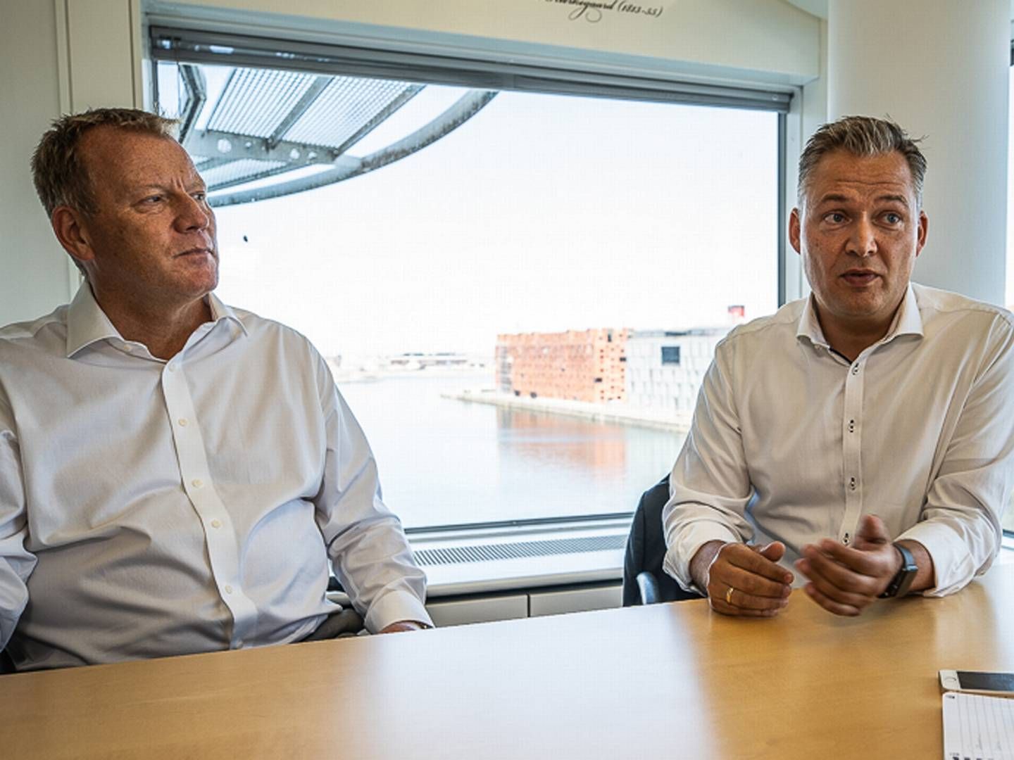 FinansWatch har været på besøg hos Alm Brand, hvor skadedirektør, Brian Wahl Olsen, og afdelingschef Brian Egested fortæller om deres arbejde med forsikringsvindel. | Foto: Jan Bjarke Mindegaard.
