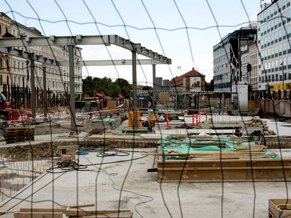 Store byggeprojekter lå stille, efter E. Pihl & Søns konkurs. | Foto: Ritzau Scanpix/Linda Kastrup.