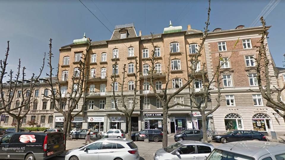 Ejendommen på Frederiksberg, der fremover er ejet af et pensionsselskab i stedet for af en familie. | Foto: Google Maps.