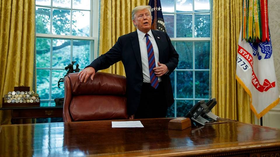 USA's præsident, Donald Trump i Det Hvide Hus. | Foto: Ritzau Scanpix/AP/Evan Vucci