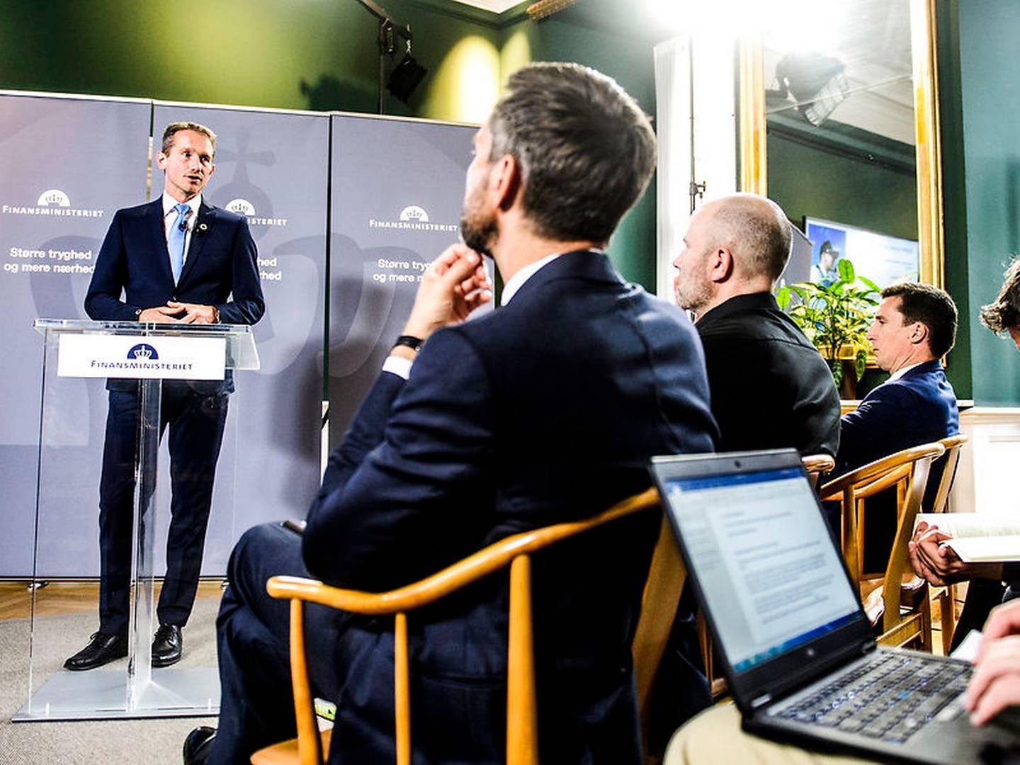 Finansminister Kristian Jensen (V) fremlagde torsdag regeringens udspil til en finanslov for 2019. | Foto: Jonas Olufson/Ritzau Scanpix