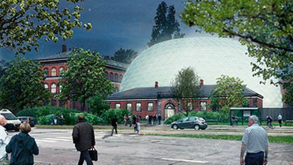 Visualisering af det storstilede hovedstadsprojekt Nyt Statens Naturhistoriske Museum i Botanisk.