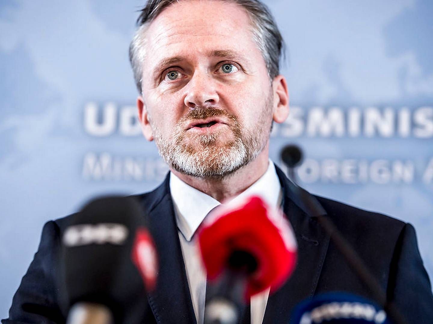Udenrigsminister Anders Samuelsen (LA) frygter, at det vil ramme dansk eksport, hvis USA trækker sig fra WTO. | Foto: Mads Claus Rasmussen/Ritzau Scanpix