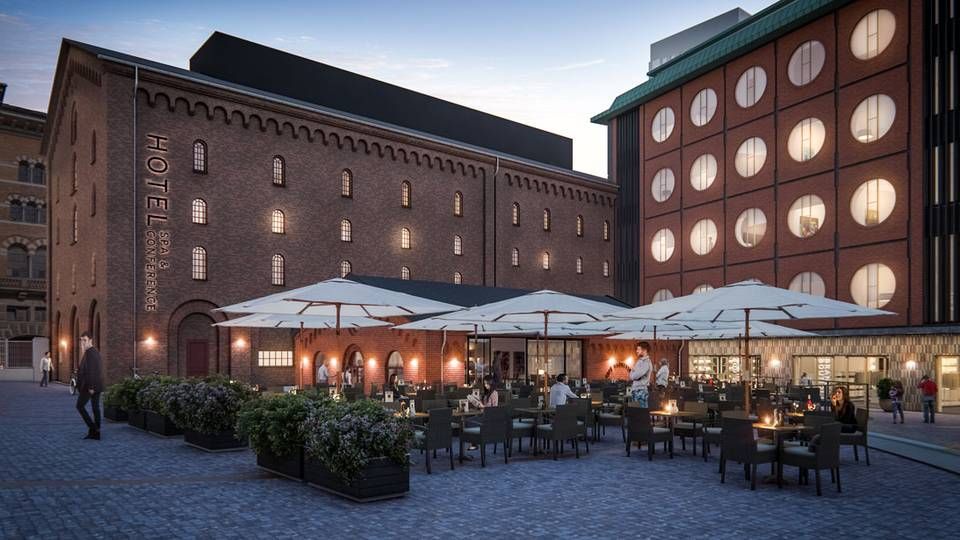 Visualisering af hvordan hotellet Hotel Ottilia i Carlsberg Byen vil komme til at se ud, når det står klar til brug i begyndelsen af 2019. | Foto: PR/Brøchner Hotels