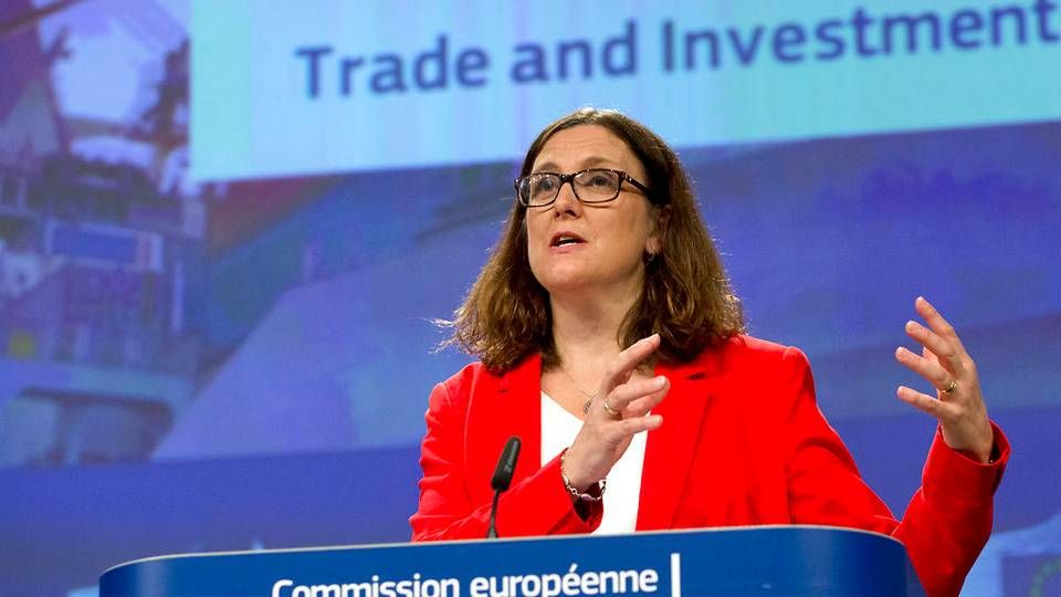 EU's handelskommissær Cecilia Malmström. | Foto: Ritzau Scanpix