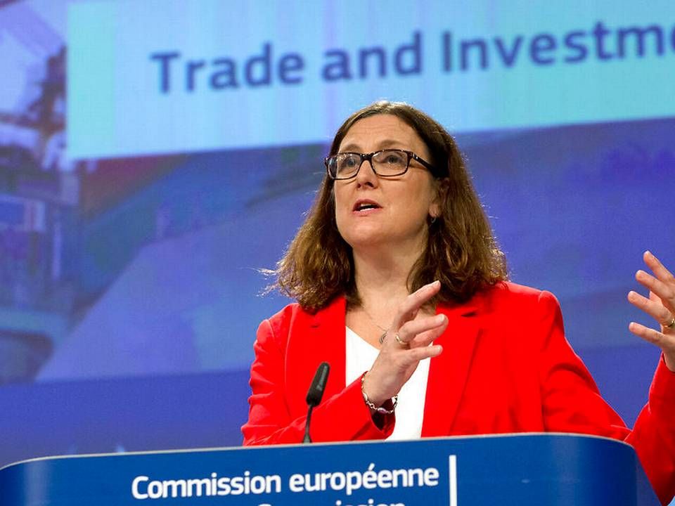 EU's handelskommissær Cecilia Malmström. | Foto: Ritzau Scanpix