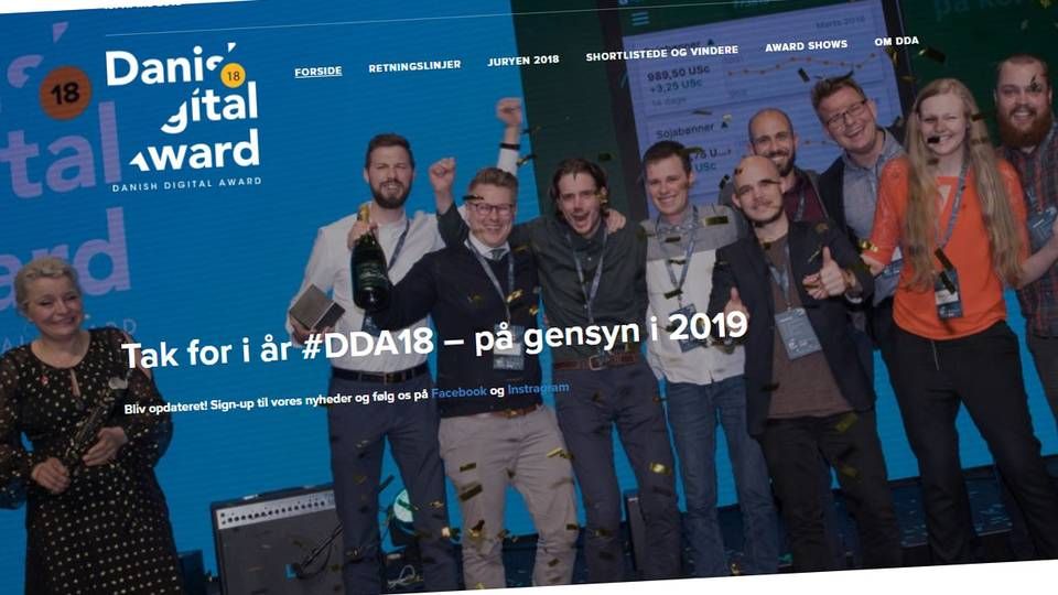 Dansk Annoncørforening står bl.a. bag Danish Digital Award | Foto: Screenshot