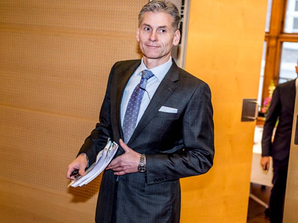 Danske Bank chef Thomas Borgen etablerede sidste år en lille gruppe, der skulle håndtere bankens hvidvask-sag. | Foto: Mads Claus Rasmussen/Ritzau Scanpix
