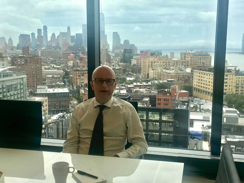 Her ses partner i Bech-Bruun Jakob Østervang på det nye kontor i New York.