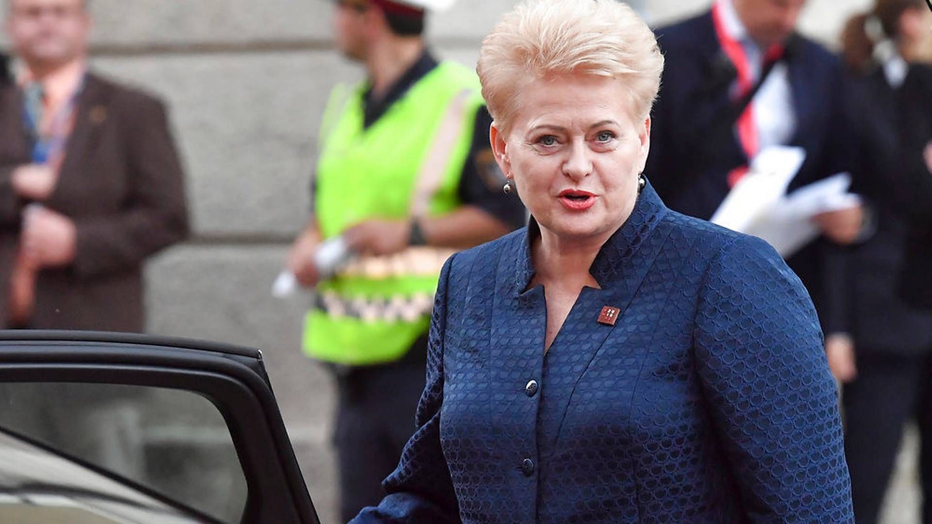 Litauens præsident, Dalia Grybauskaite | Foto: Ritzau Scanpix/AP Photo/Kerstin Joensson