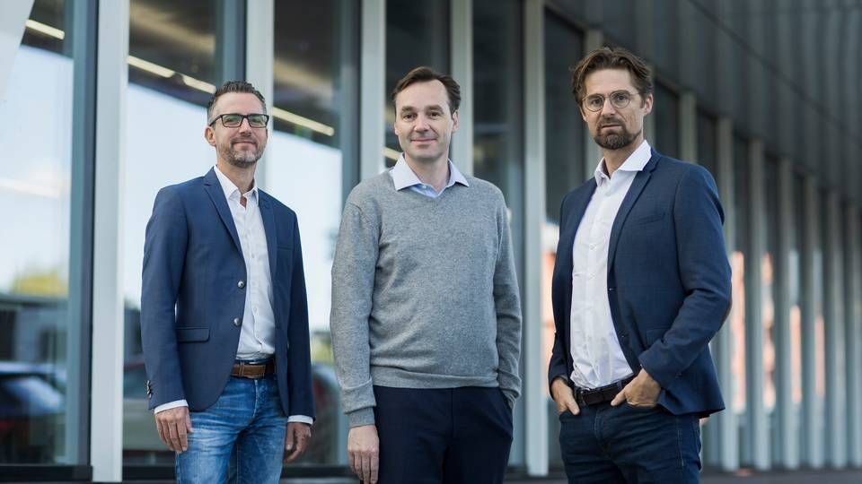 Stifterne af Adform: Stefan Juricic, Jakob Bak og Gustav Mellentin. | Foto: PR/Adform