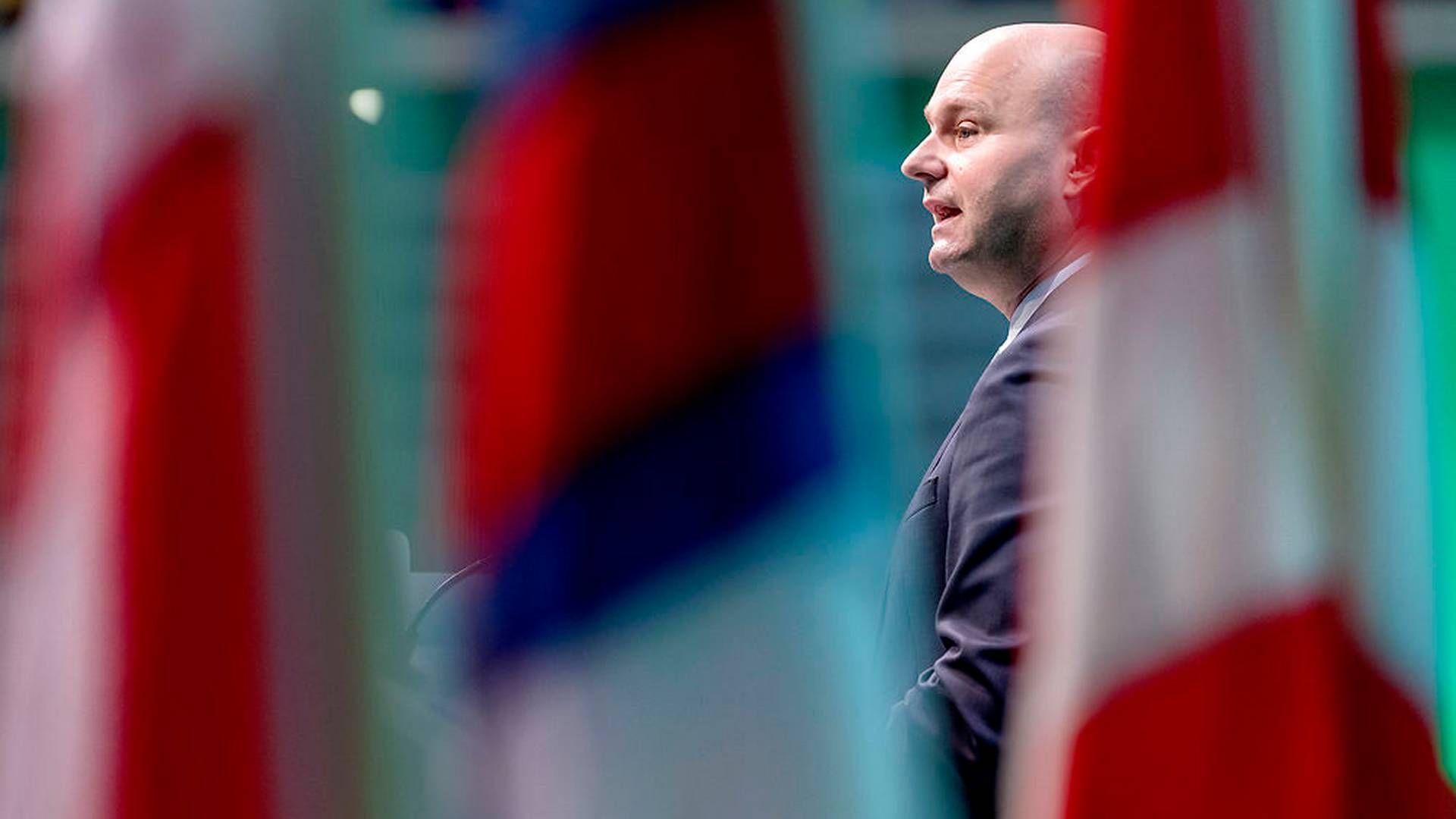 Søren Pape holder tale i forbindelse med Det Konservative Folkeparti holder landsråd i Tivoli Congress Center lørdag den 22. september 2018. | Foto: Bax Lindhardt/ Ritzau Scanpix 2018