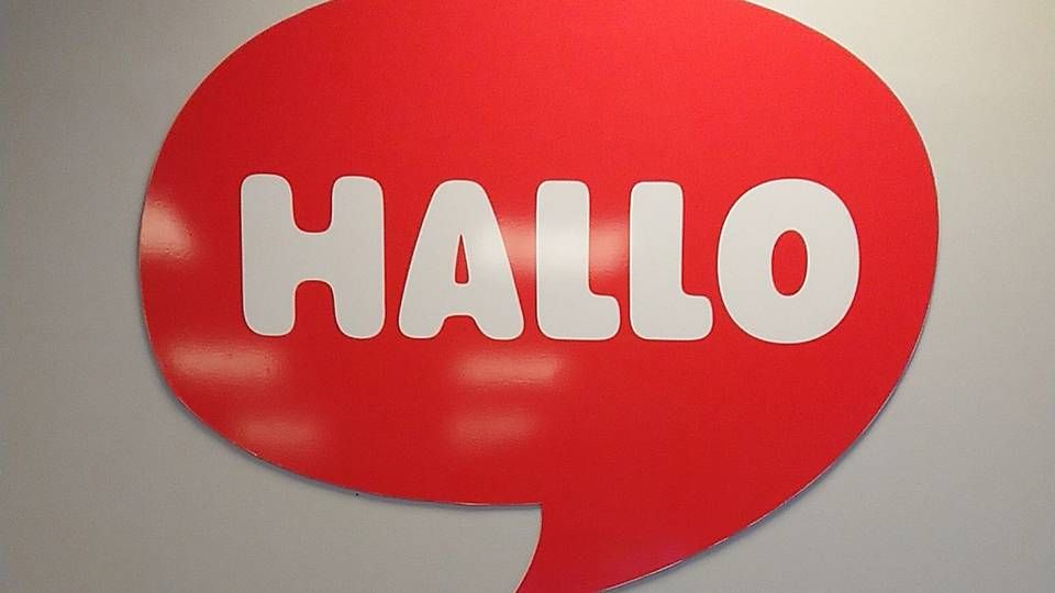 Hallos logo på bagvæggen i butikken på Nørrebro, København | Foto: PR/Hallo