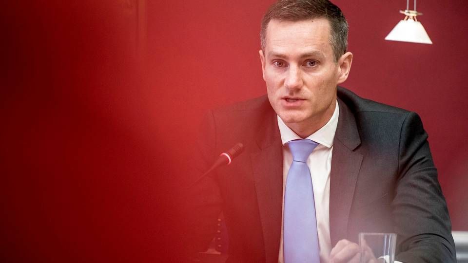 Erhvervsminister Rasmus Jarlov (K) vil give Finanstilsynet nye og stærkere værktøjer. | Foto: Mads Claus Rasmussen/Ritzau Scanpix