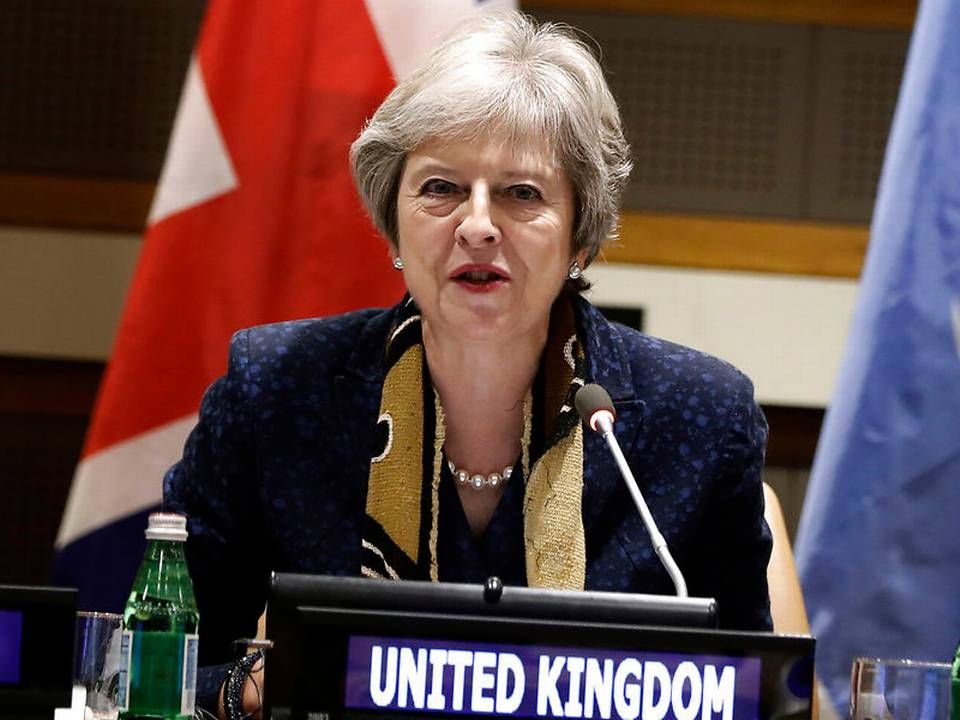 Theresa May, premierminister i England, vil ikke have en Canada-lignende aftale med EU, hvis det fører til en grænse til Nordirland. | Foto: Peter Foley/Pool Photo via AP/Ritzau Scanpix