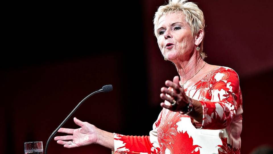LO-formand Lizette Risgaard opfordrer Socialdemokratiet til at rulle nye dagpengeregler tilbage. | Foto: Henning Bagger/Ritzau Scanpix