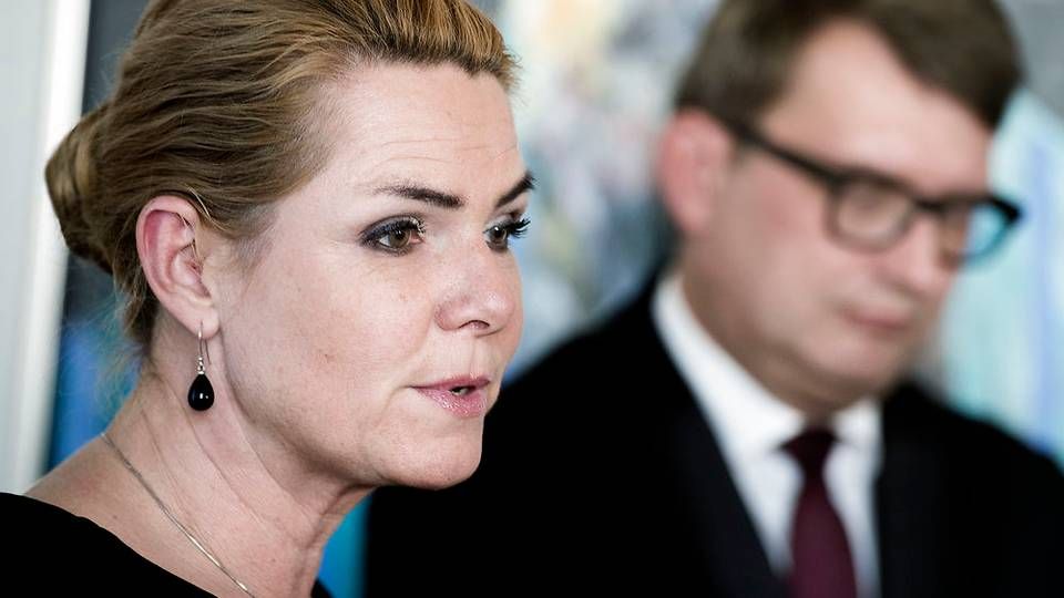 Inger Støjberg (V) og Troels Lund Poulsen (V) præsenterede onsdag regeringens udspil til rekruttering af udenlandsk arbejdskraft. | Foto: Liselotte Sabroe/Ritzau Scanpix